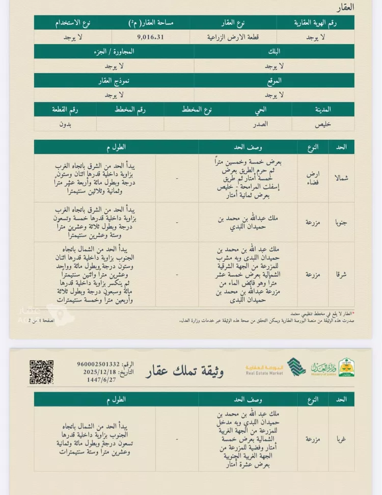 مزرعة للإيجار في شارع 0000, حي الصدر, مدينة خليص, منطقة مكة المكرمة