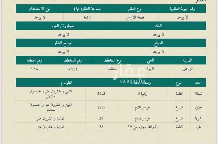 فيلا للبيع في شارع عبدالرحمن الفرضي, حي الربوة, مدينة الرياض, منطقة الرياض