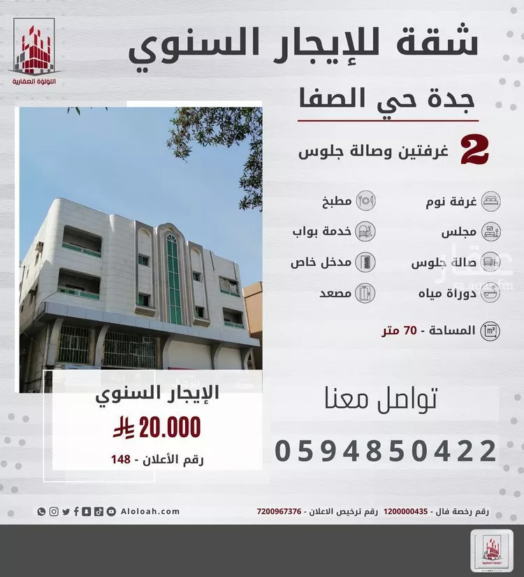Apartment for Rent in Jeddah As Safaa