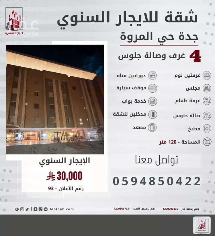 Apartment for Rent in Jeddah Al Marwah
