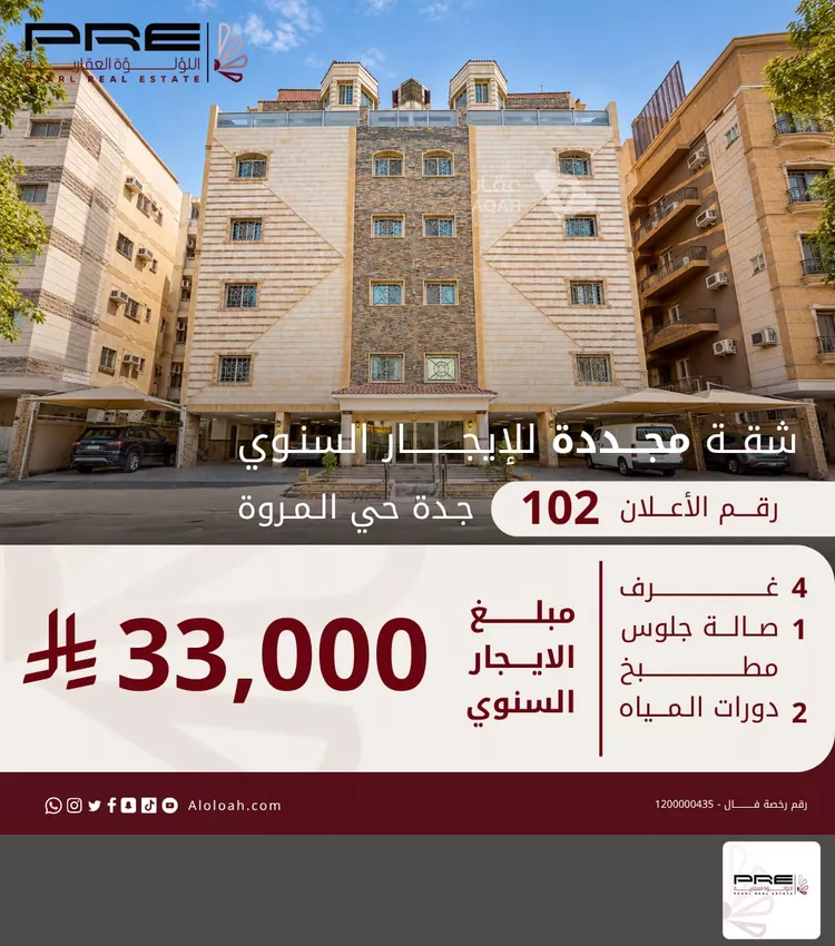 Apartment for Rent in Jeddah Al Marwah