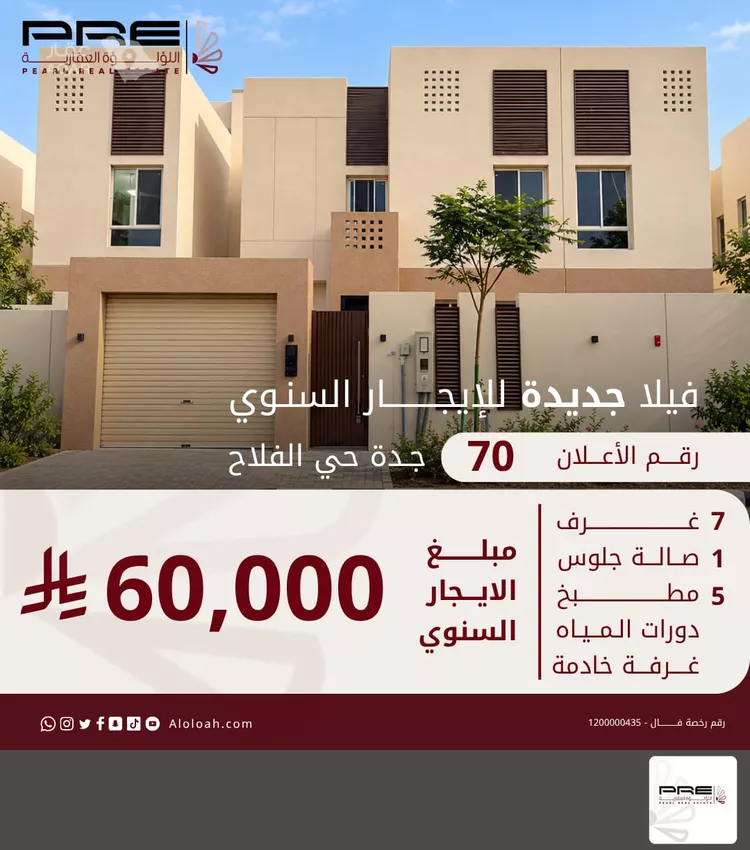 Villa for Rent in Jeddah Al Falah
