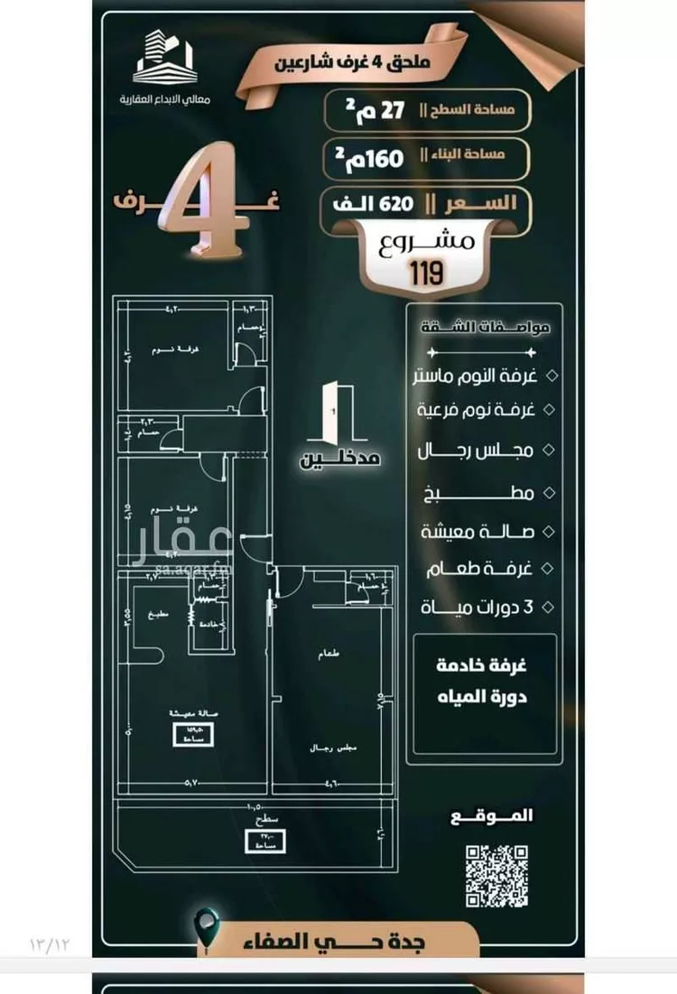شقة للبيع في شارع إبن ثابت, حي الصفاء, مدينة جدة, منطقة مكة المكرمة صورة 4
