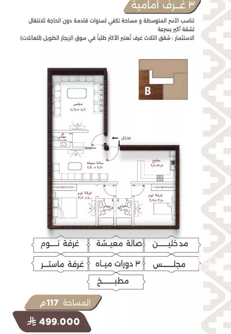 شقة للبيع في شارع اسيد بن الاخنس, حي النعيم, مدينة جدة, منطقة مكة المكرمة صورة 4