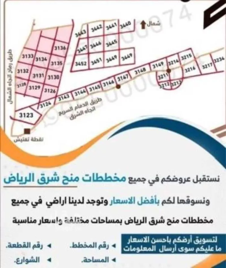 أرض للبيع في حي النخبة, مدينة الرياض, منطقة الرياض صورة 4