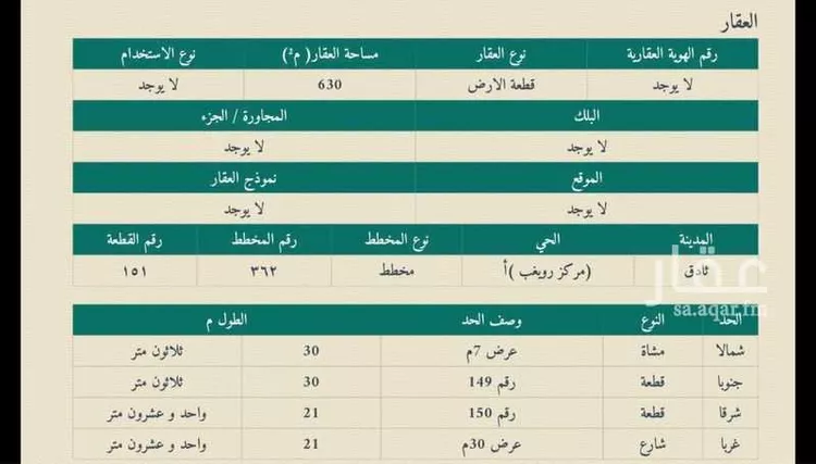 أرض للبيع في شارع غير مسمي 9 1701, حي رويغب, مدينة رويغب, منطقة الرياض صورة 3