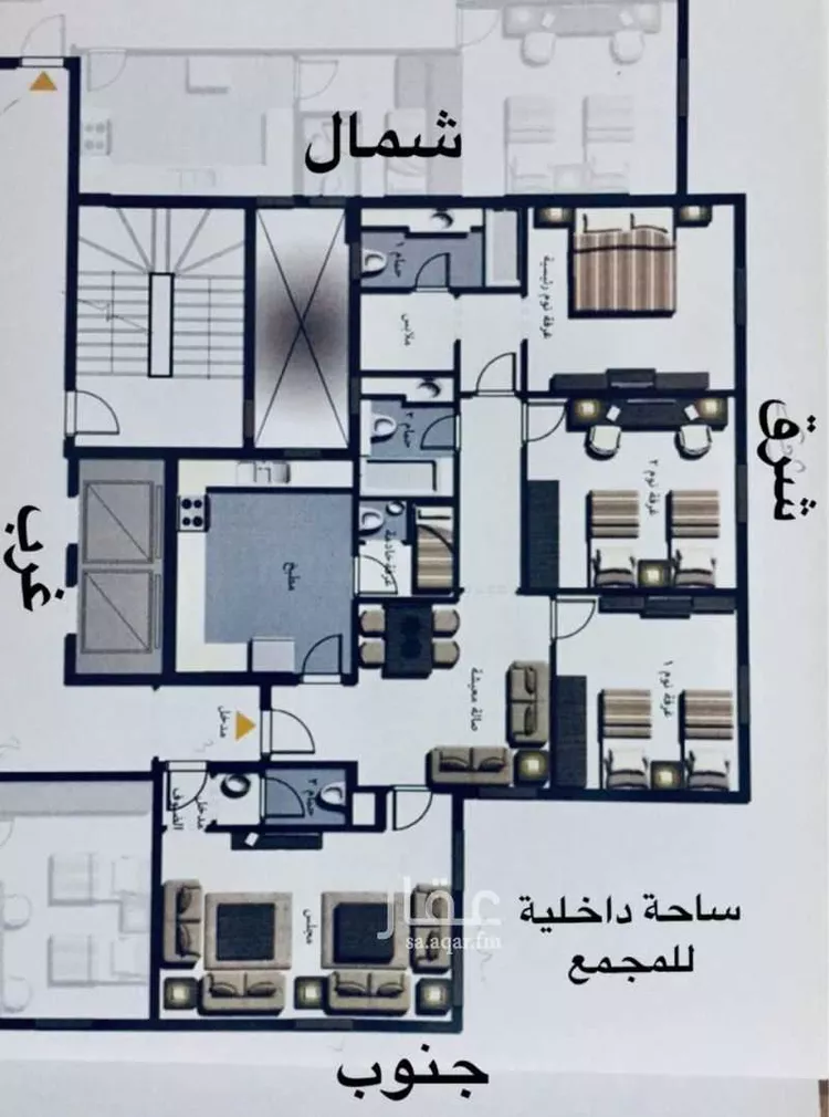 شقة للبيع في شارع عثمان الوهيبي, حي الشاطئ, مدينة جدة, منطقة مكة المكرمة صورة 3