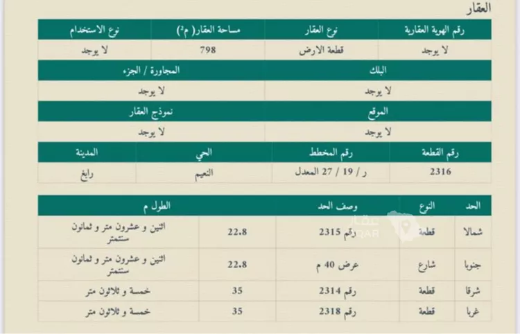 أرض للإيجار في شارع 3637568, حي النعيم, مدينة رابغ, منطقة مكة المكرمة 3