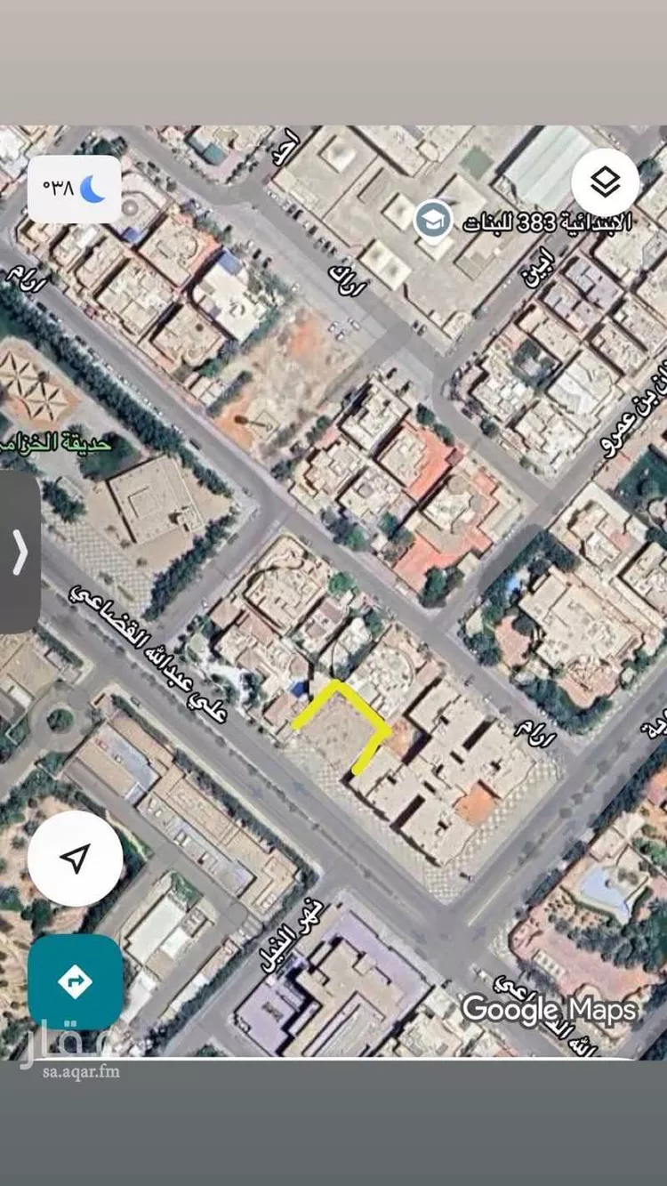 أرض للبيع في شارع علي عبدالله القضاعي, حي الخزامى, مدينة الرياض, منطقة الرياض صورة 2