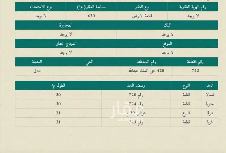 Land for Sale in Thadiq Al Janadriyah