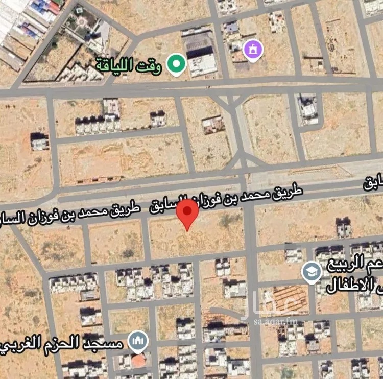 أرض للبيع في شارع محمد بن عبدالله بن فوزان السابق الفرعي, حي الحزم, مدينة بريده, منطقة القصيم