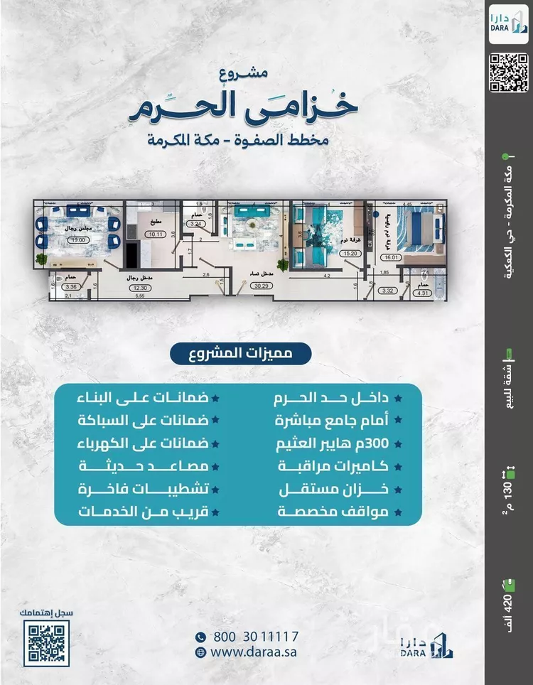 شقة للبيع في شارع احمد مدحت الجابي, حي الصفوة, مدينة مكه المكرمه, منطقة مكة المكرمة