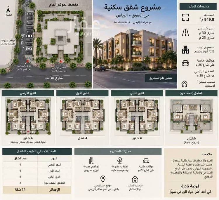 Land for Sale in Riyadh Al Aqiq