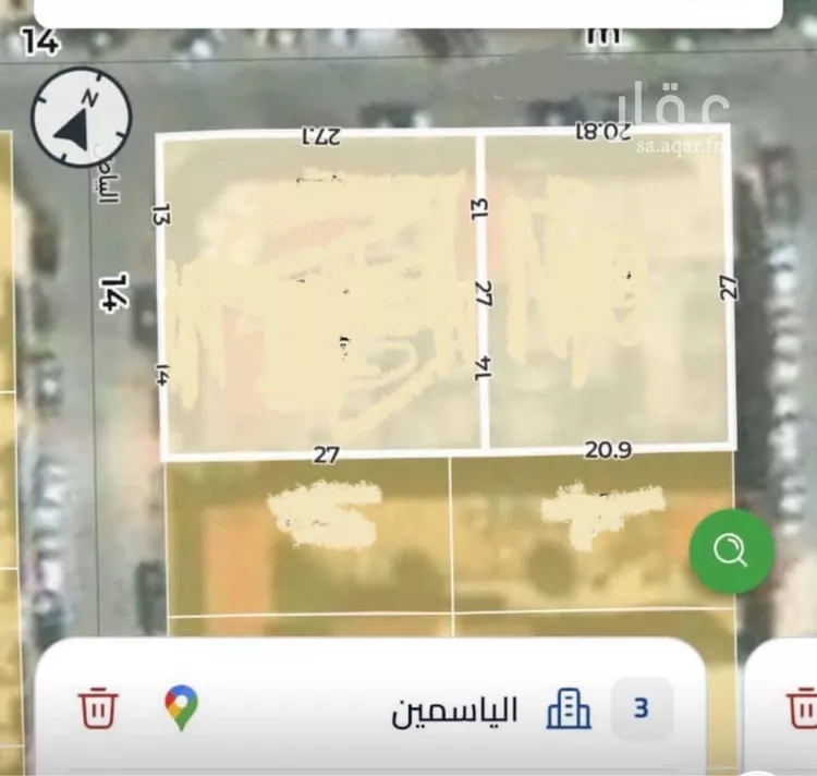 أرض للبيع في شارع البحرية, حي الياسمين, مدينة الرياض, منطقة الرياض صورة 2