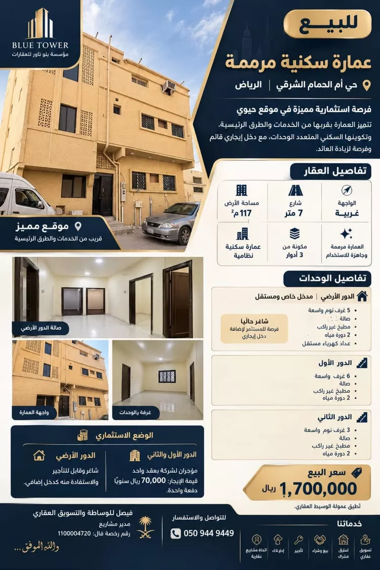Building for Sale in Riyadh Umm Al Hamam Al Sharqi