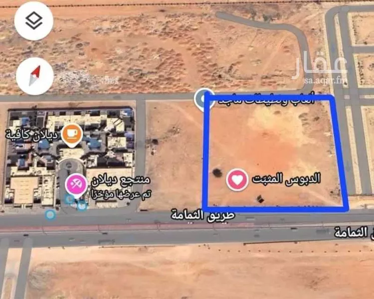 أرض للبيع في شارع الثمامه, حي الرمال, مدينة الرياض, منطقة الرياض صورة 2