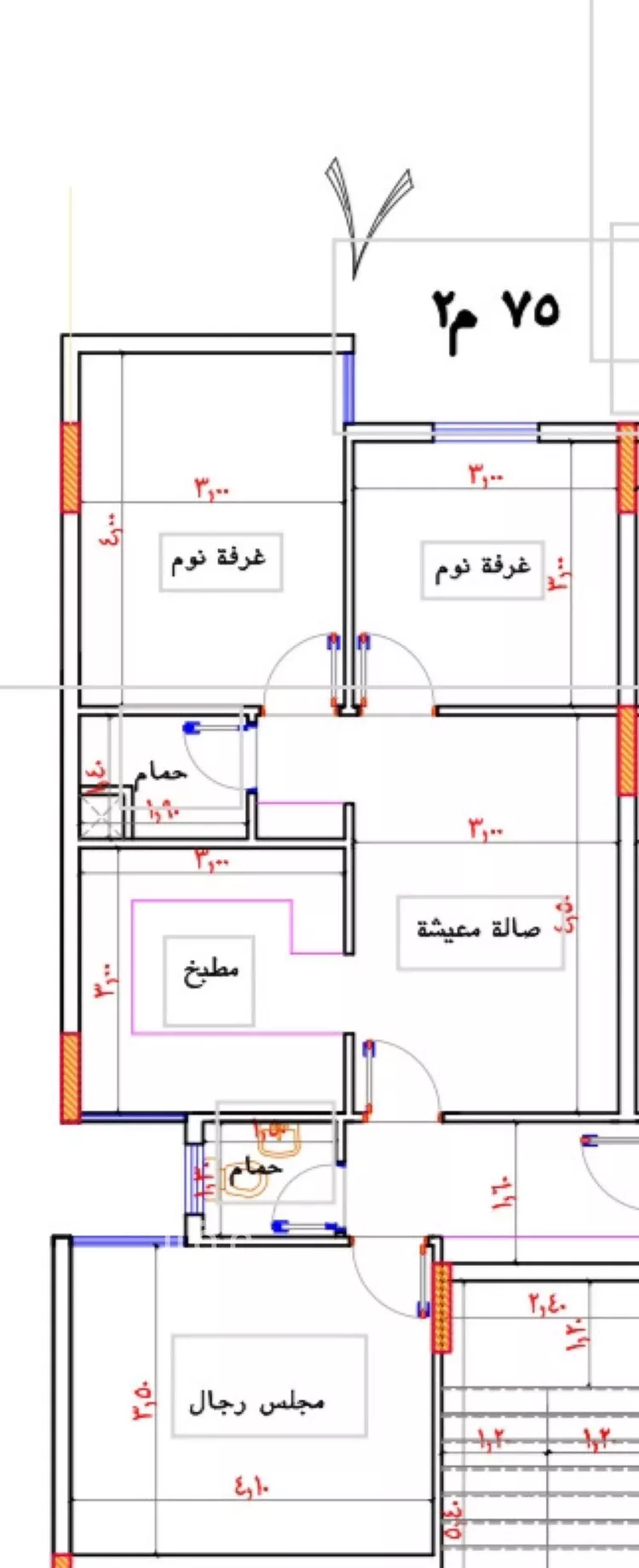 شقة للبيع في شارع شارع عتاب إبن أسيد رضى الله عنه, حي بطحاء قريش, مدينة مكه المكرمه, منطقة مكة المكرمة صورة 3