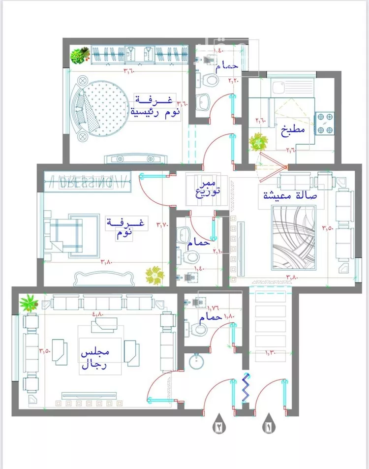 شقة للبيع في شارع زيد القرشي , حي بطحاء قريش, مدينة مكه المكرمه, منطقة مكة المكرمة صورة 3