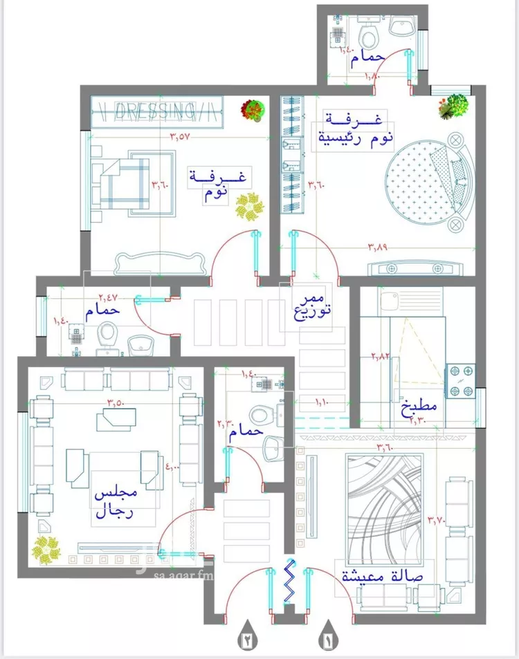 شقة للبيع في شارع زيد القرشي , حي بطحاء قريش, مدينة مكه المكرمه, منطقة مكة المكرمة صورة 2