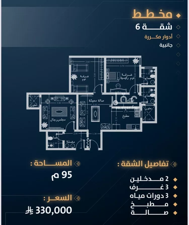 شقة للبيع في شارع زيد القرشي , حي بطحاء قريش, مدينة مكه المكرمه, منطقة مكة المكرمة