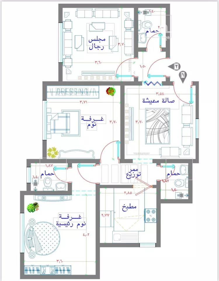 شقة للبيع في شارع ابو العباس احمد النساج, حي بطحاء قريش, مدينة مكه المكرمه, منطقة مكة المكرمة صورة 3