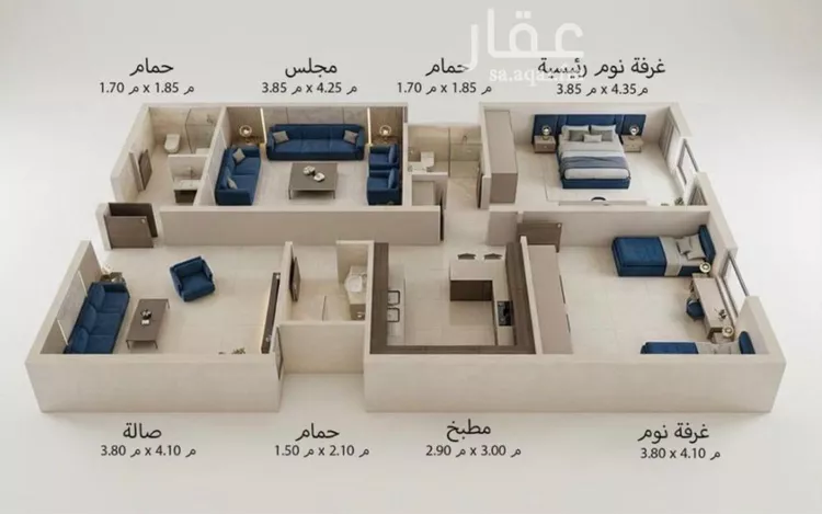 شقة للبيع في شارع 33333, حي بطحاء قريش, مدينة مكة المكرمة, منطقة مكة المكرمة 10