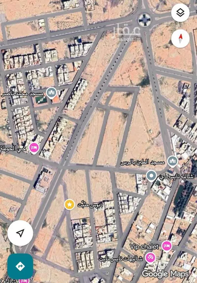 أرض للبيع في شارع 5940103, حي النخيل, مدينة الرس, منطقة القصيم