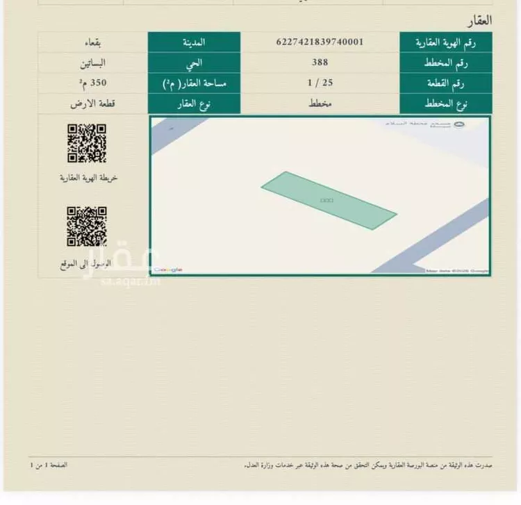 Land for Sale in Baqaa Al Suhaibi صورة 3