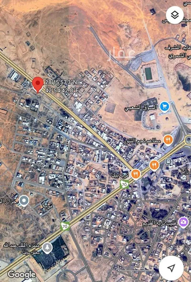 أرض للبيع في شارع ابن طاهر, حي الدهناء, مدينة تربة, منطقة حائل صورة 2