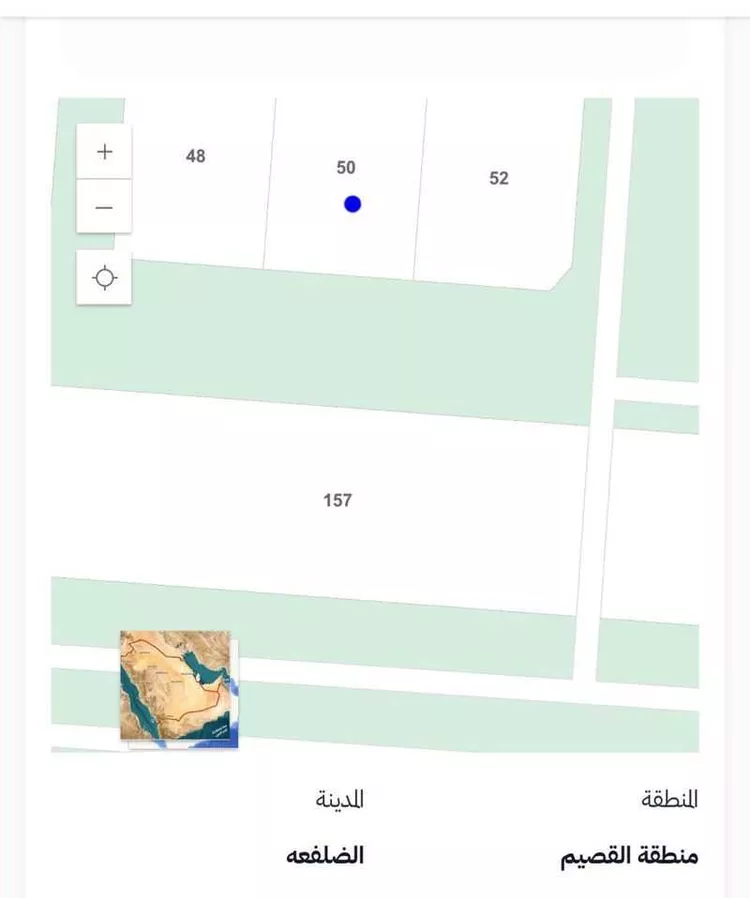 أرض للبيع في حي الضلفعه, مدينة الضلفعه, منطقة القصيم صورة 3