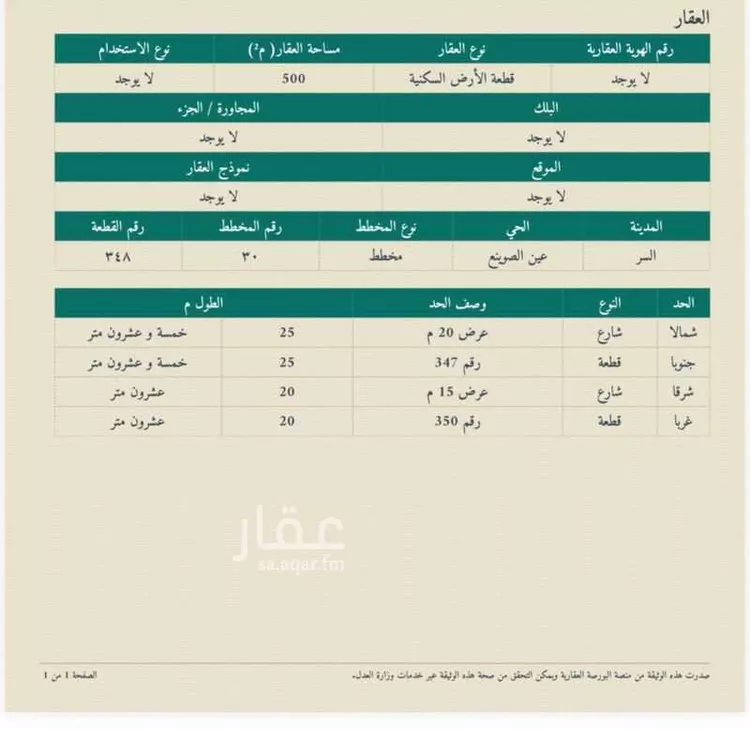 أرض للبيع في مدينة عين الصوينع, منطقة الرياض