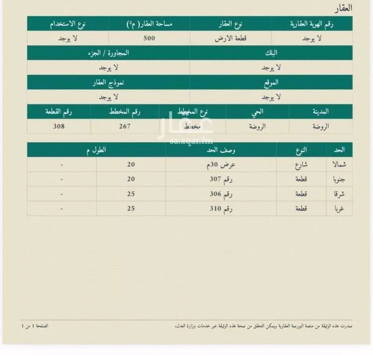 أرض للبيع في شارع الامير مقرن بن عبدالعزيز, حي الروضة, مدينة الغزالة - الروضه, منطقة حائل