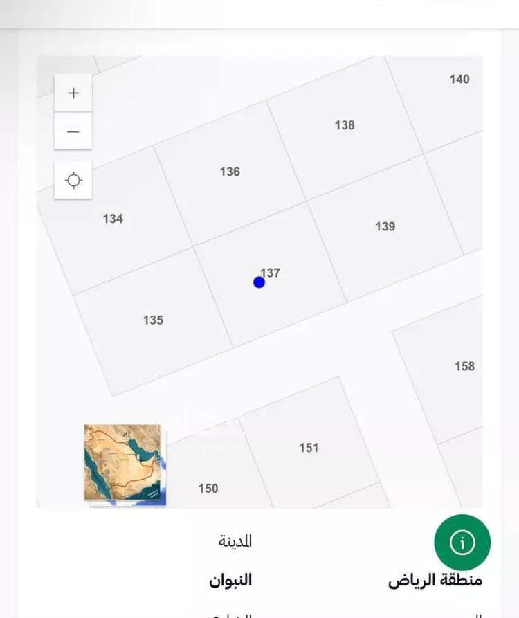 أرض للبيع في حي النبوان, مدينة النبوان, منطقة الرياض