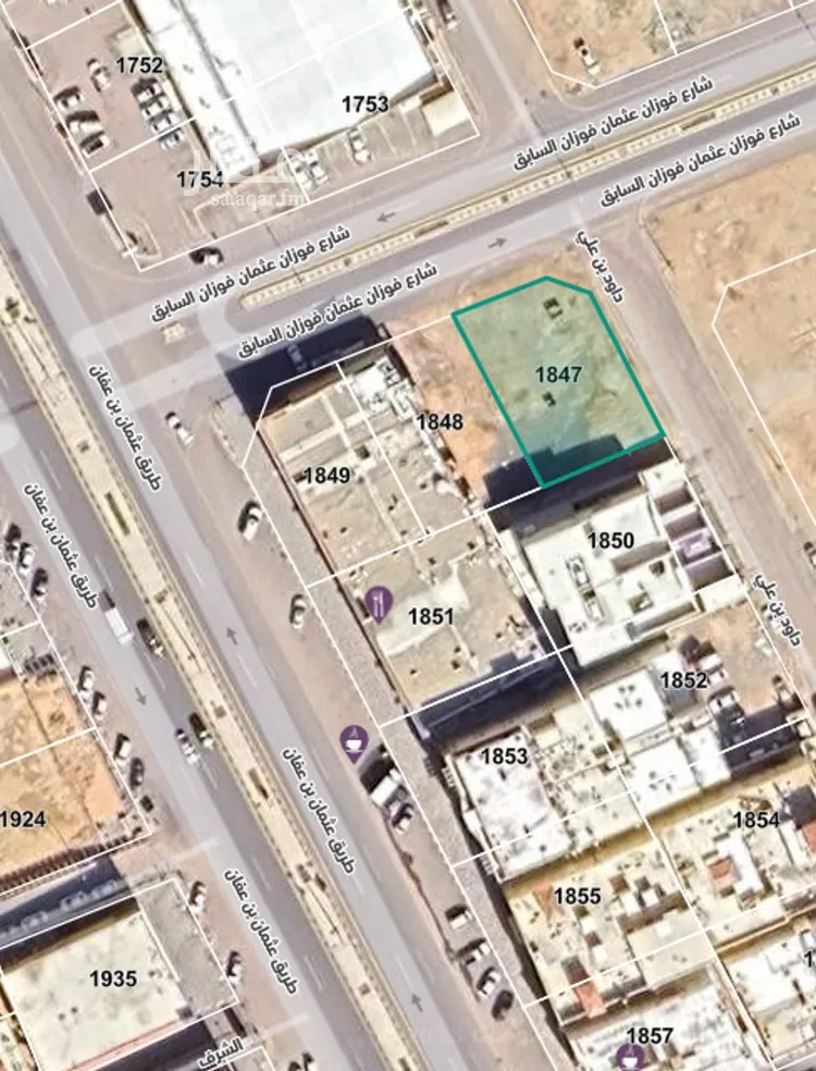 أرض للبيع في شارع فوزان عثمان فوزان السابق, حي النهضة, مدينة بريده, منطقة القصيم صورة 2