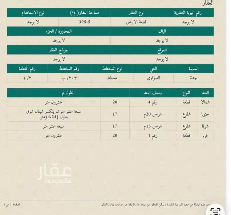 أرض للبيع في شارع أبي محمد بن الزوال, حي الصواري, مدينة جدة, منطقة مكة المكرمة