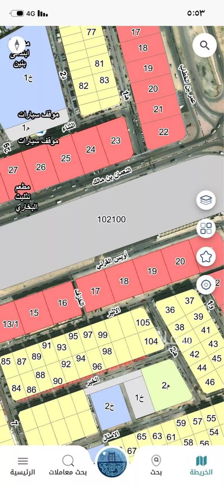 أرض للبيع في شارع أويس القرني, حي الشعلة, مدينة الدمام, المنطقة الشرقية