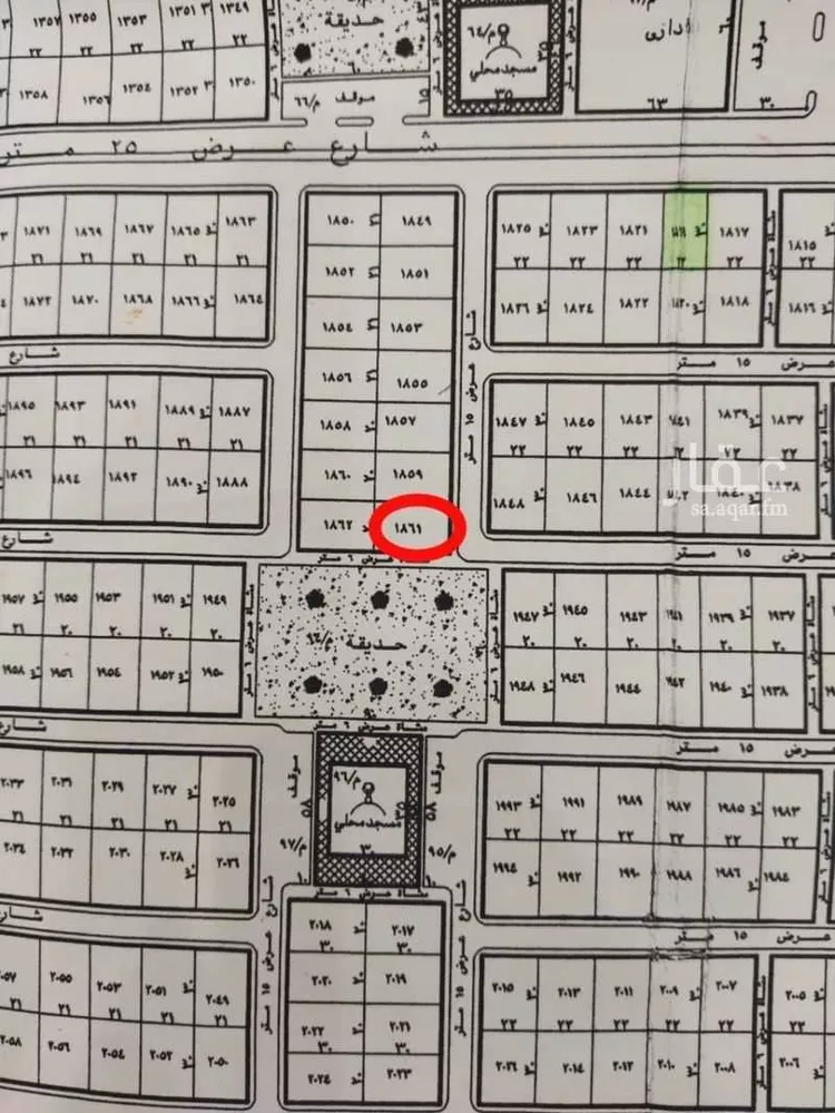 أرض للبيع في شارع الروضة 37 ، حرمة ، المجمعة