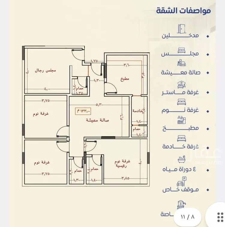 شقة للبيع في شارع عريعره, حي النزهة, مدينة جدة, منطقة مكة المكرمة صورة 2