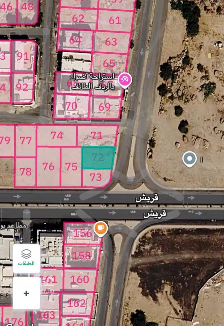 أرض للبيع في شارع قريش, حي السداد, مدينة الطائف, منطقة مكة المكرمة