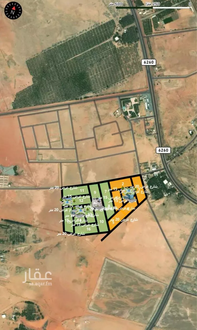 أرض للبيع في شارع 2266, حي القرعاء, مدينة القرعاء, منطقة القصيم صورة 3