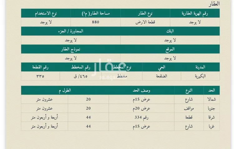 Land for Sale in Al Bukayriyah Al Fahd