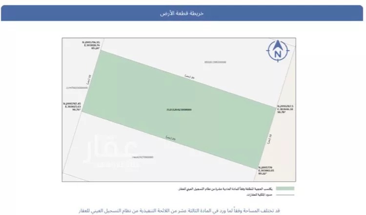 أرض للبيع في شارع الامام البخاري, حي الكهفة, مدينة الكهفه, منطقة حائل صورة 2