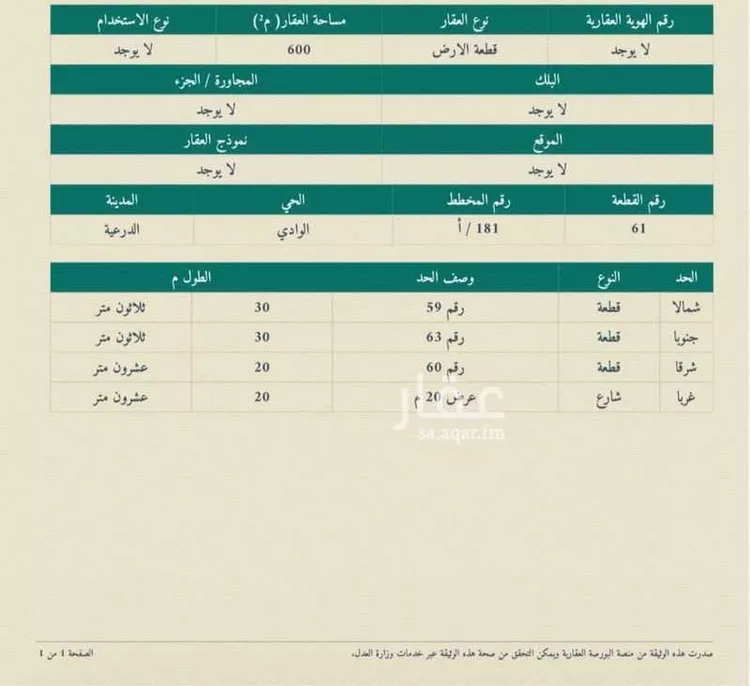 Land for Sale in Riyadh Banban
