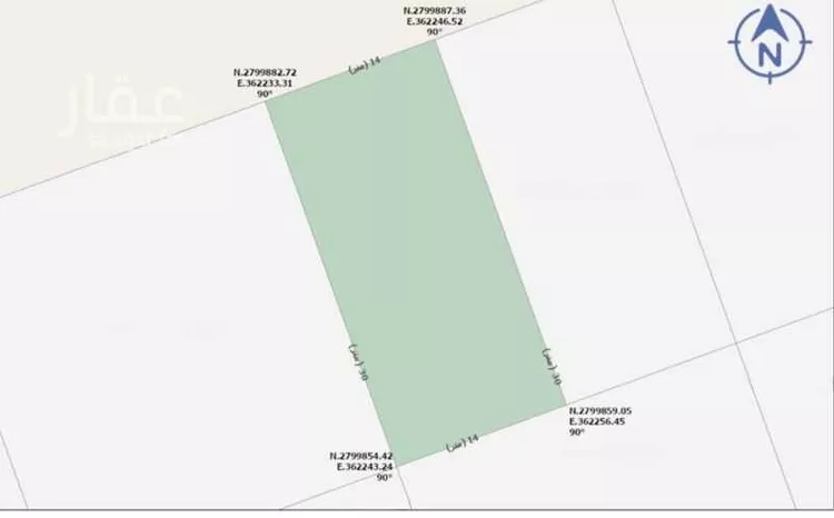 أرض للبيع في شارع هجر, حي الدوحة, مدينة الاحساء, المنطقة الشرقية