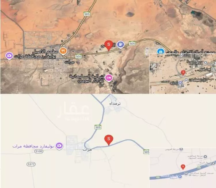 استراحة للبيع في طريق الحجاز ، مرات ، مرات