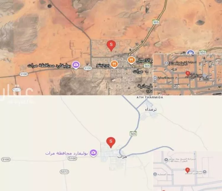 أرض للبيع في شارع باب البر ، حي الفيصليه ، مرات ، مرات