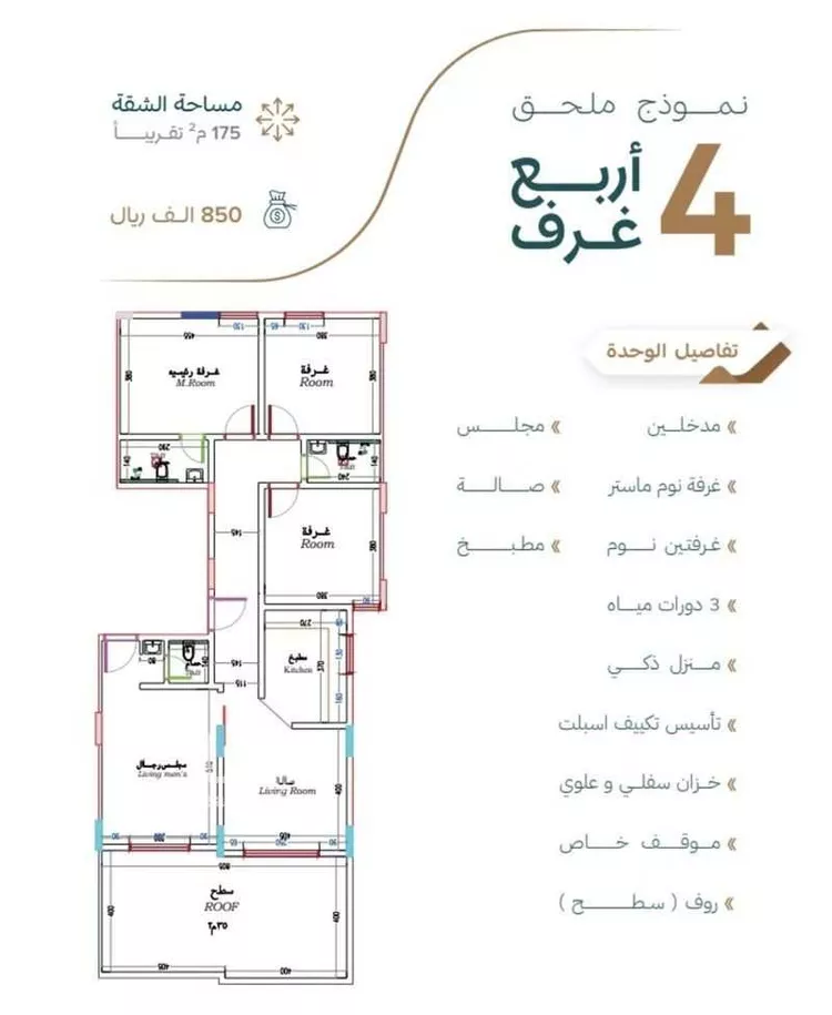 شقة للبيع في شارع سلمه بن المجبر, حي النزهة, مدينة جدة, منطقة مكة المكرمة صورة 3