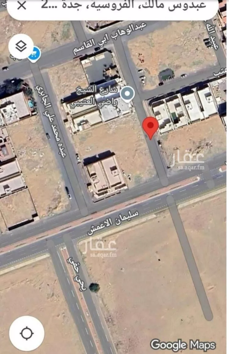 أرض للبيع في شارع عبدوس مالك, حي الفروسية, مدينة جدة, منطقة مكة المكرمة