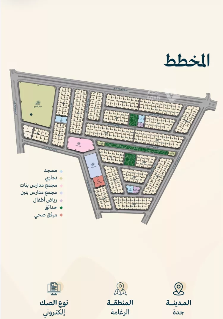 أرض للبيع في حي الرغامة, مدينة جدة, منطقة مكة المكرمة
