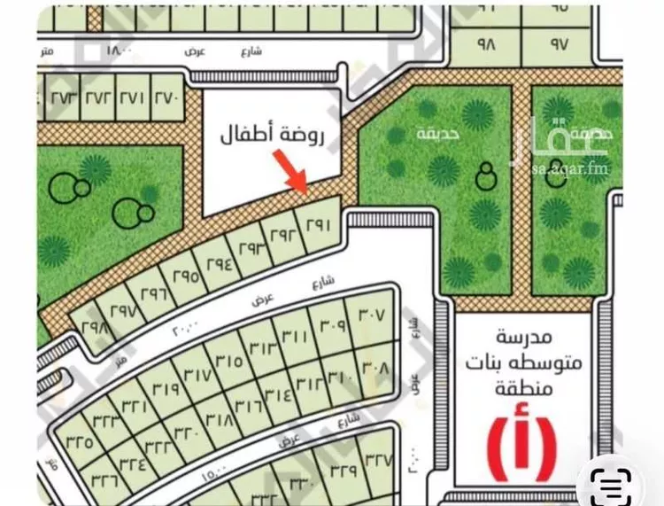 أرض للبيع في شارع يعقوب بن ابي الفضل ، حي الصقور ، الهفوف‎ ، الاحساء